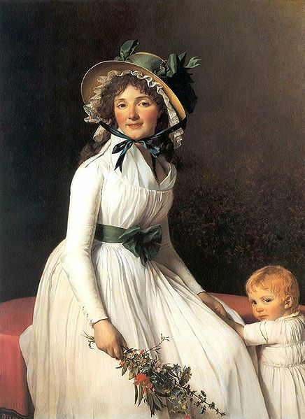 Jacques-Louis David Portrait of Madame Emilie Seriziat and her Son
